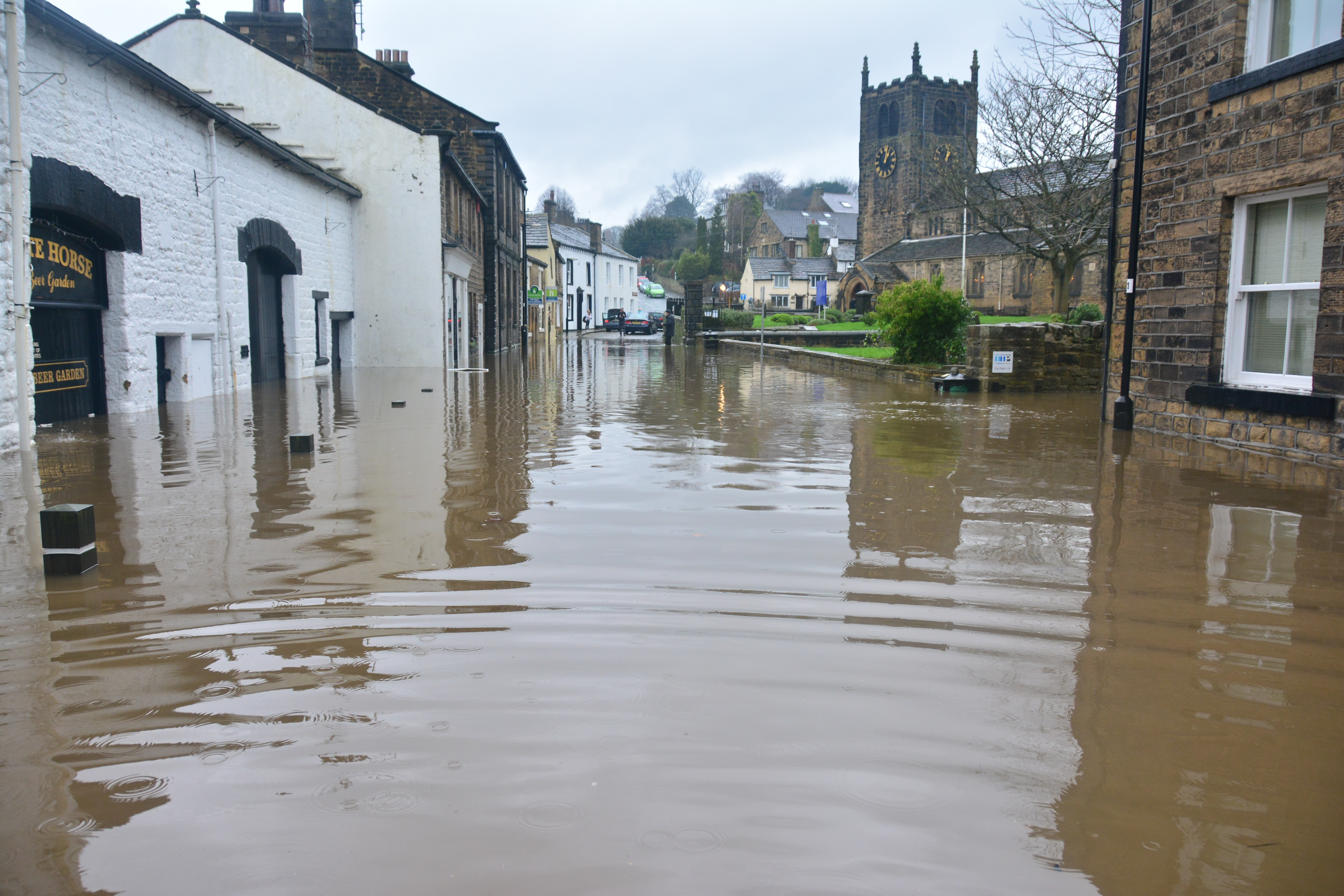 Flooded street